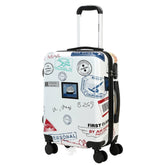 Maleta de viaje Pequeña Stamp 4 ruedas